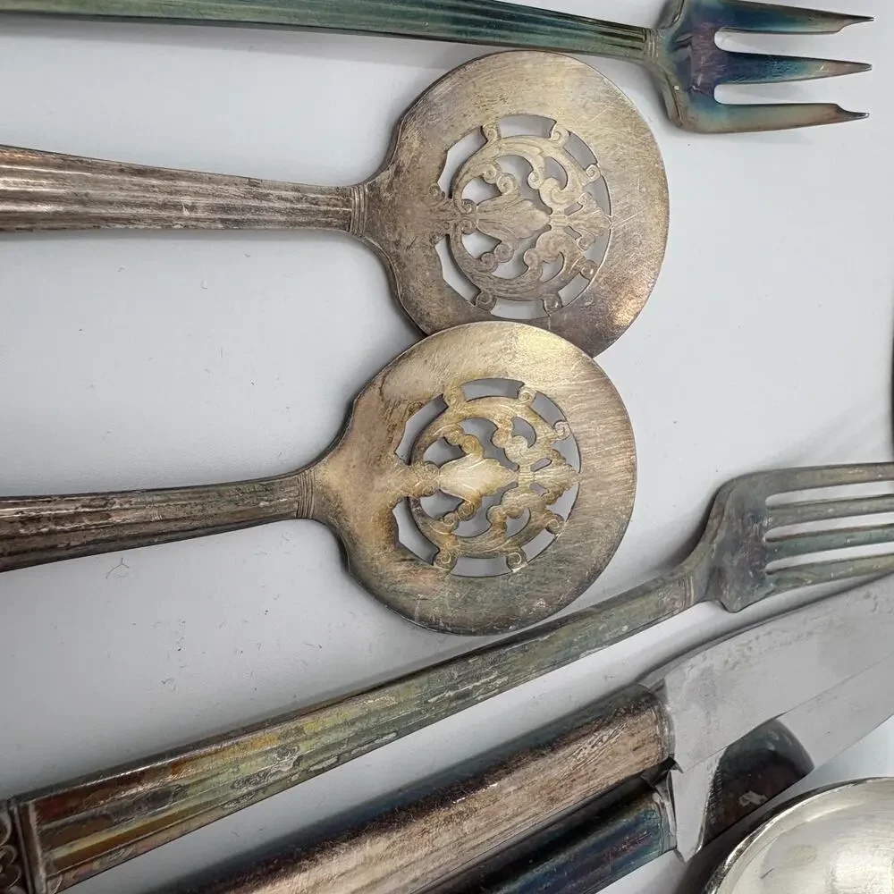 Vintage Silverplate Flatware Serving Utensils Lot Of 15 Community Plate Rogers